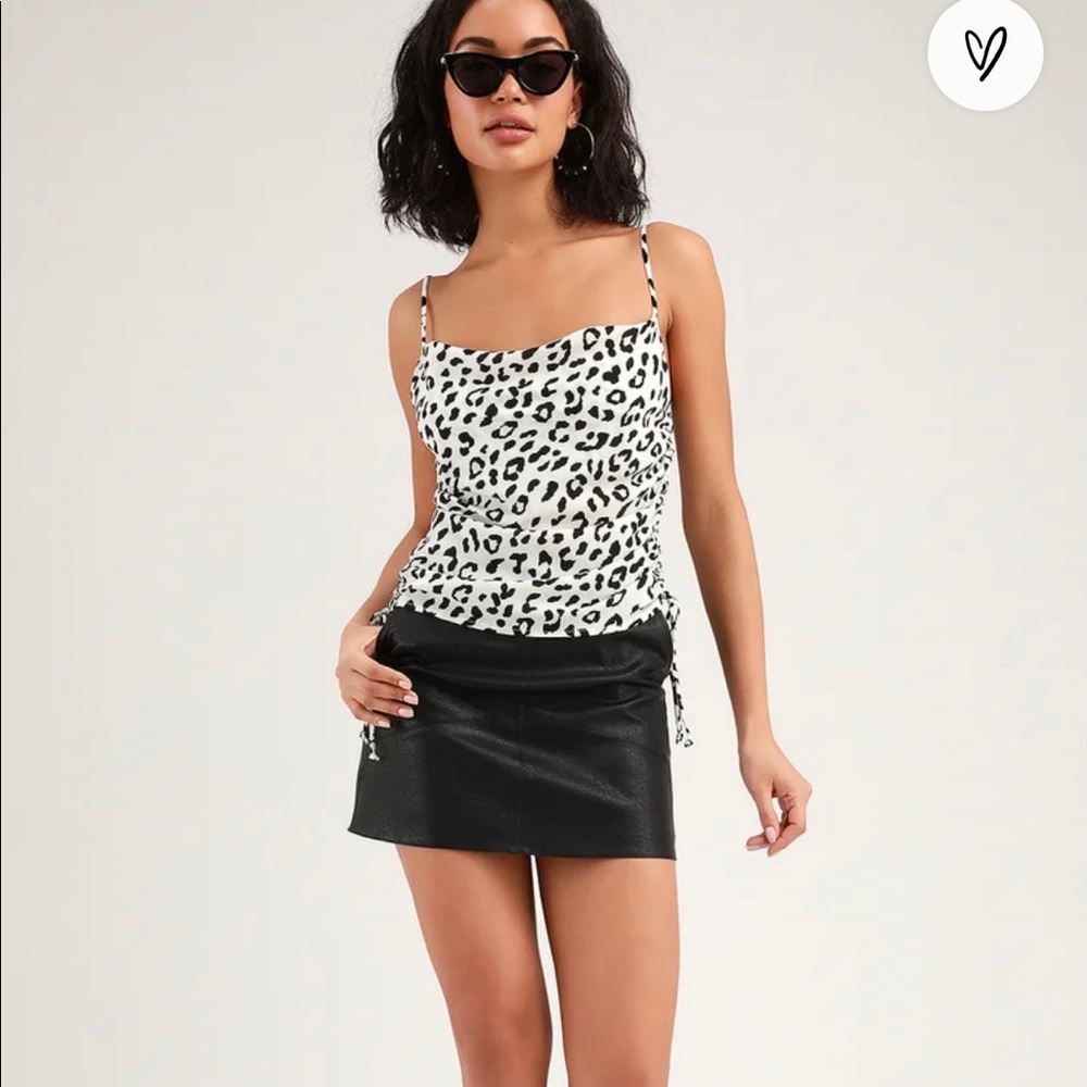 Cheetah print tank top